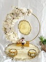 Floral hoop engagement ring platter